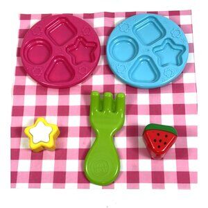 Leapfrog Shapes and Sharing Picnic Basket Replacement Parts Food Plates Fork